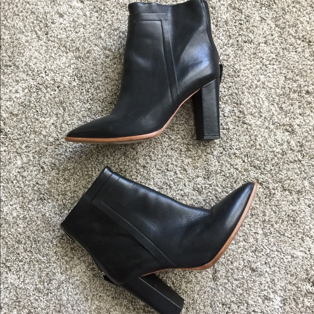 Loeffler Randall | Black Leather Boots | Sz 10